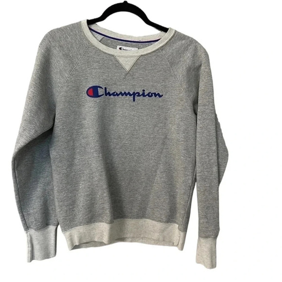 Champion Authentic Athleticwear Gray and White Crewneck Sweatshirt Size S GUC - Picture 1 of 8